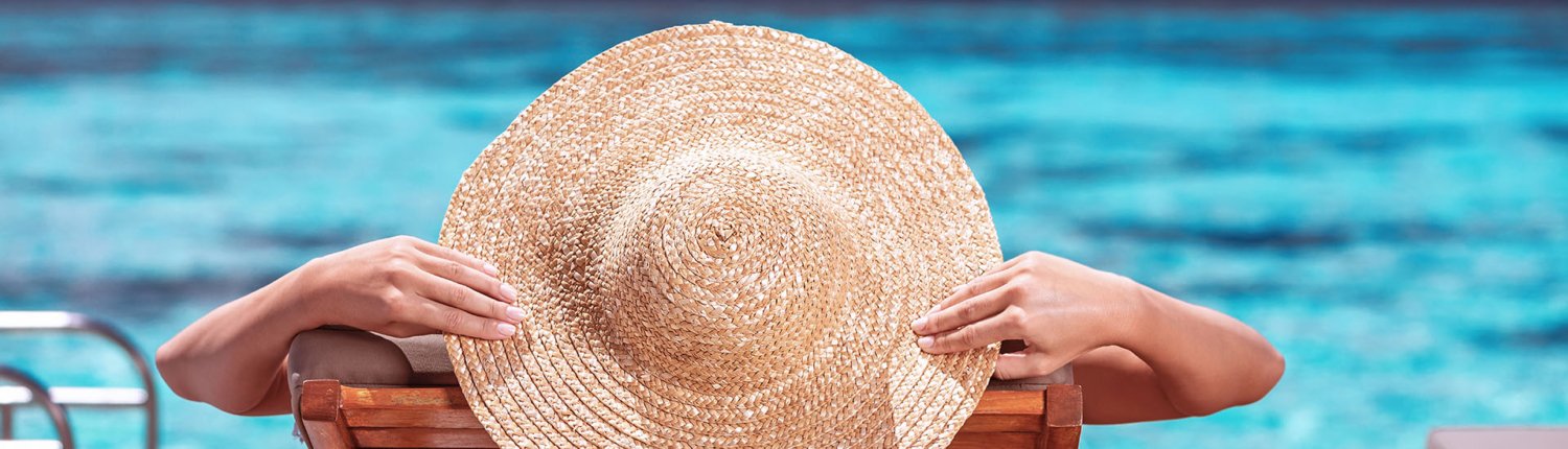 Luxury female on the beach